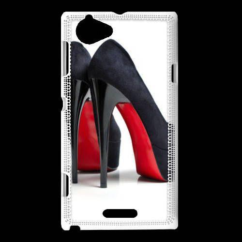 Escarpin noir semelle shop rouge pas cher